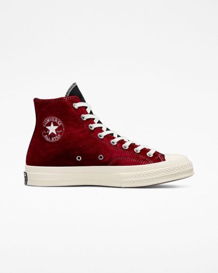 Tenisky Vysoke Converse Chuck 70 Beyond Retro Velvet Panske Čierne Červené | SK BMI11K4